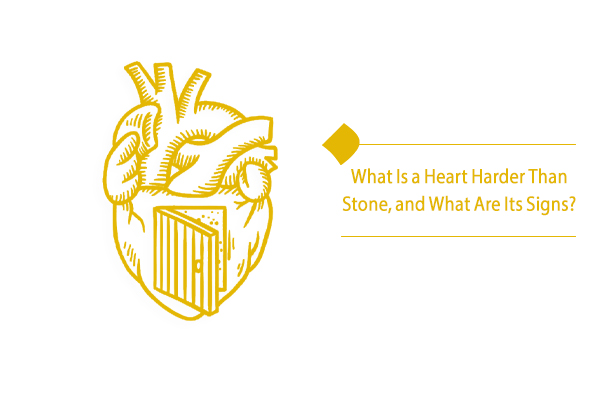 A heart harder than stone will not accept any advice or guidance.