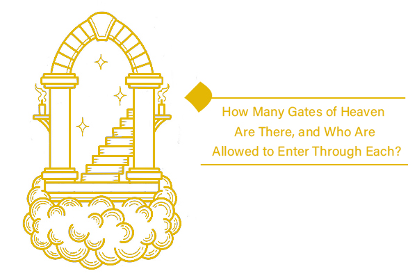 What are the names and features of the eight gates of Heaven?